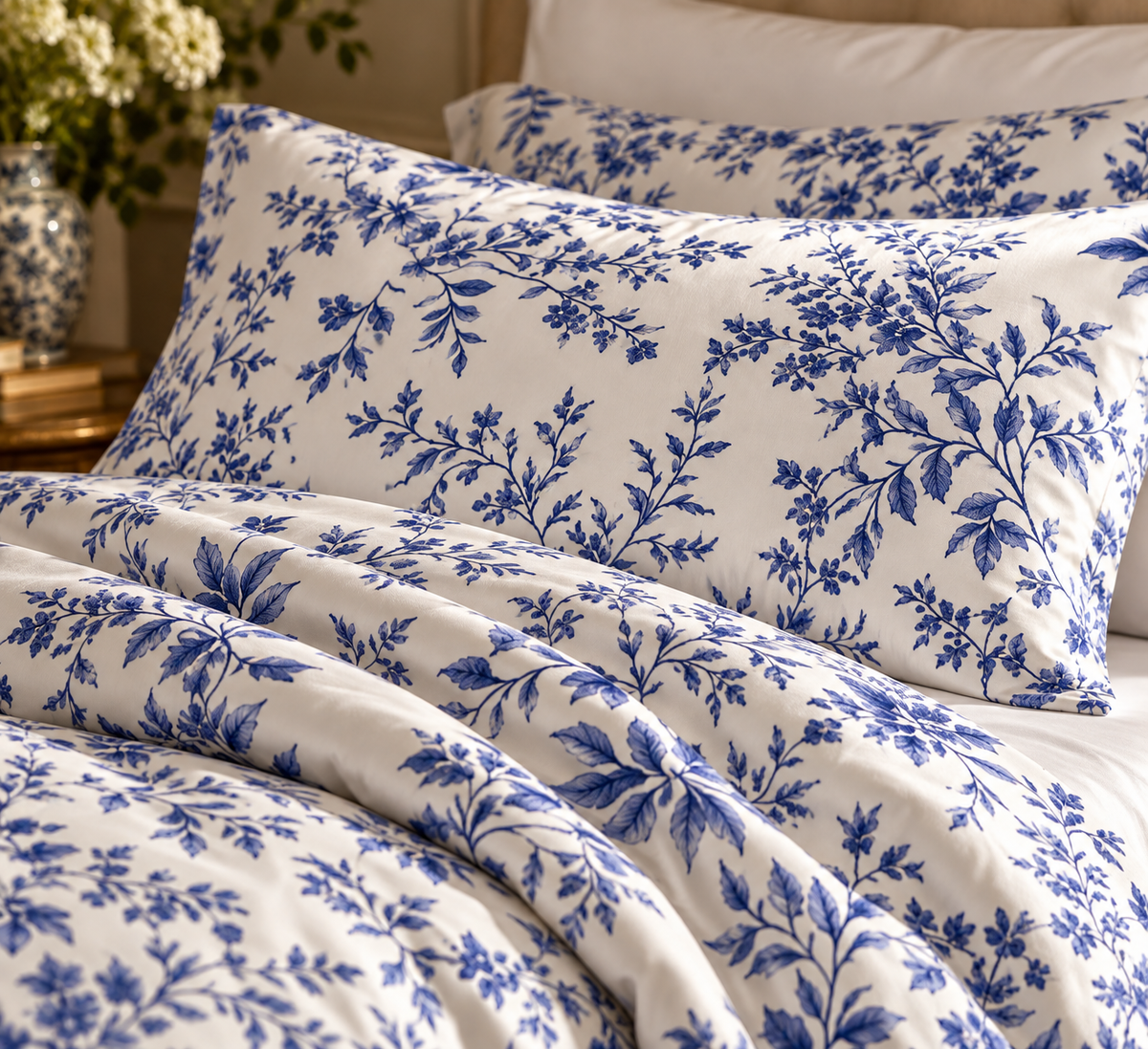 Blue Hairloom Duvet Cover | English Country Bedding