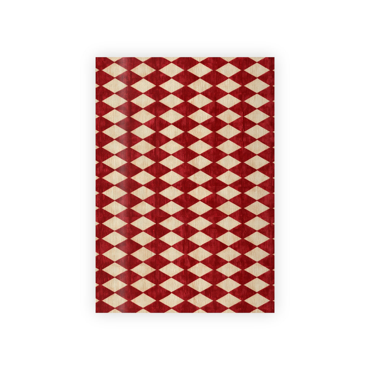 Red Diamond Harlequin Wrapping Paper Roll | Geometric Gift Wrap