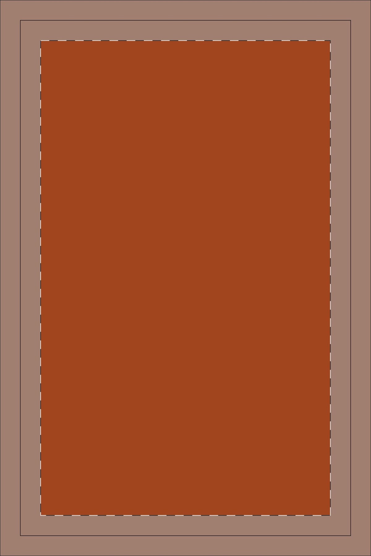 Rust Floral Botanical Tea Towel | Waffle Double-Sided