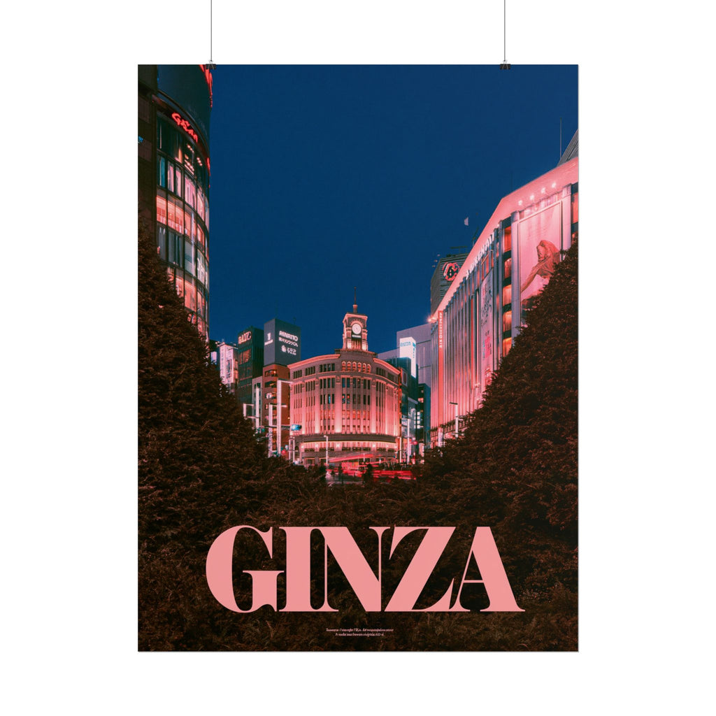 Ginza Neon City Poster | Rolled Poster