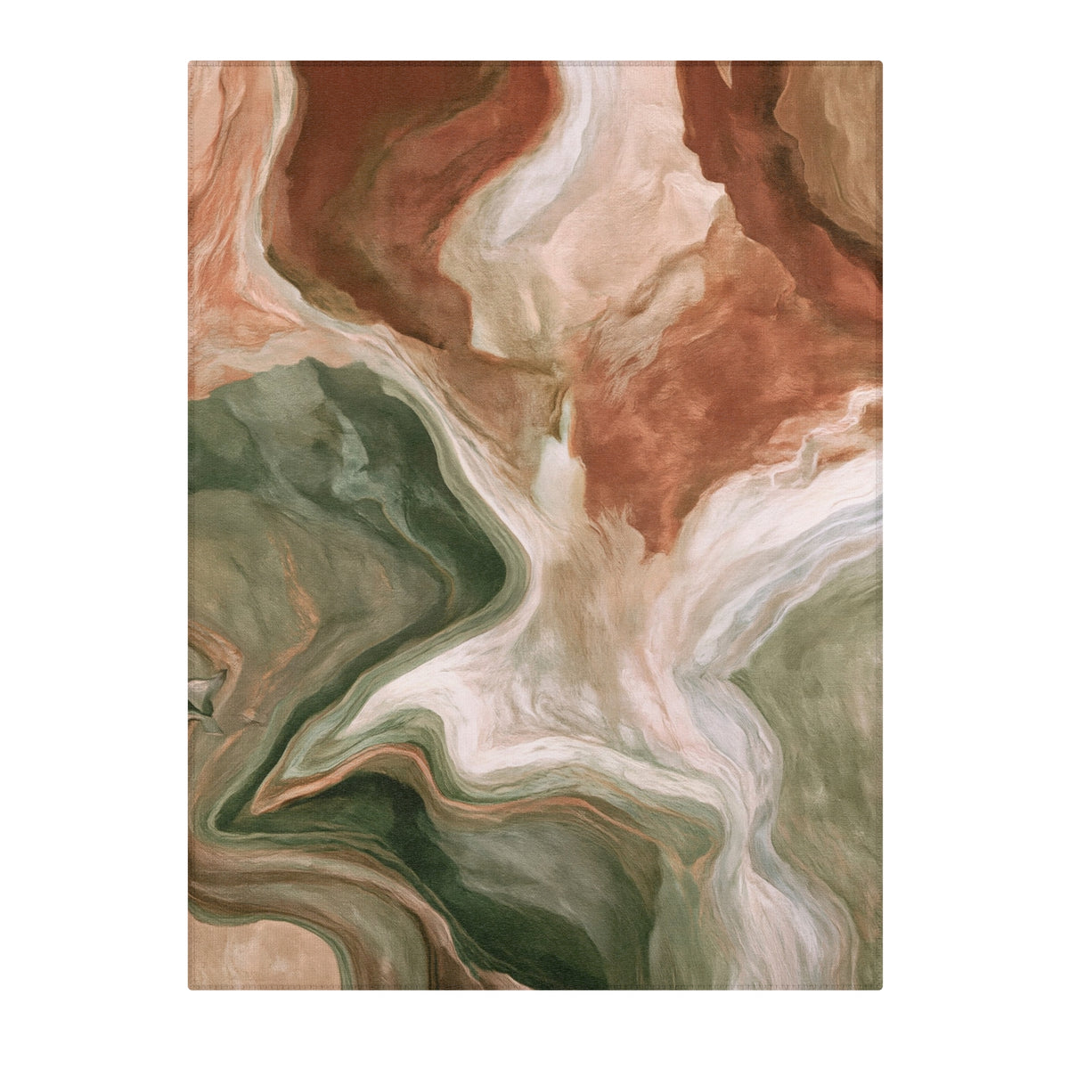 Earth Tone Marble Swirl Area Rugs | Abstract Fluid Art Rug