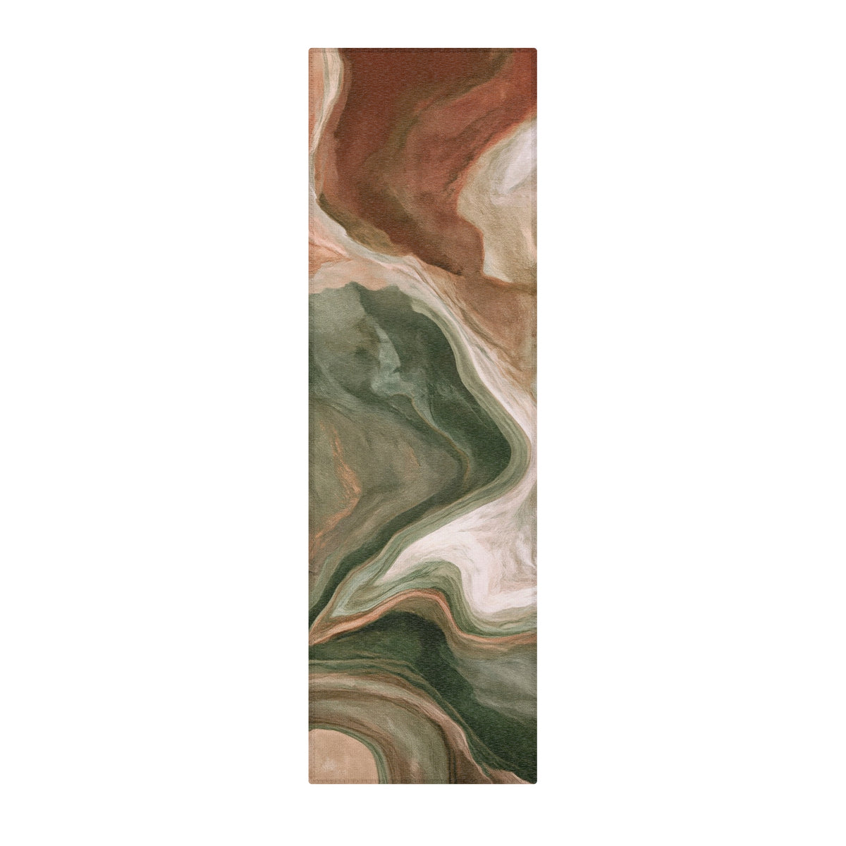 Earth Tone Marble Swirl Area Rugs | Abstract Fluid Art Rug