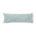 Seafoam Leaf Pattern Body Pillow | Botanical Vines, Pastel Green