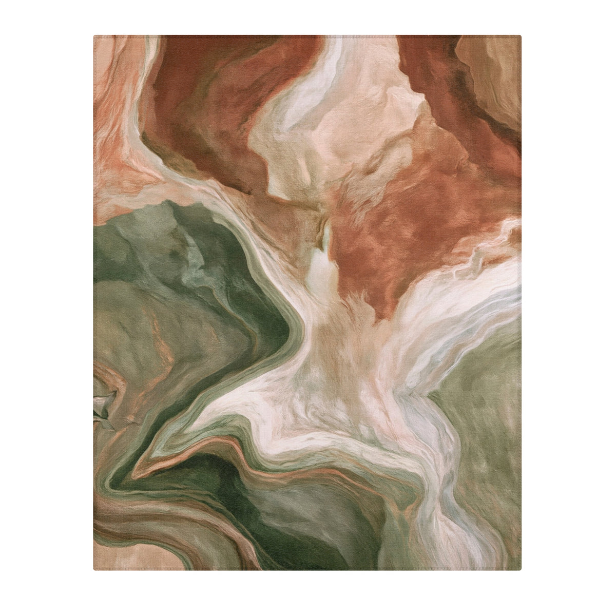 Earth Tone Marble Swirl Area Rugs | Abstract Fluid Art Rug