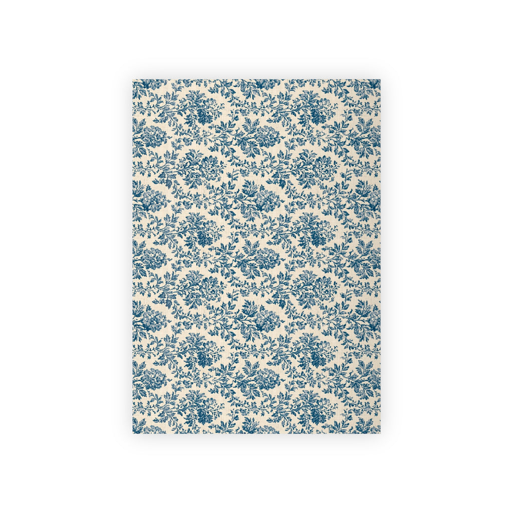 Blue Floral Damask Gift Wrapping Paper Roll