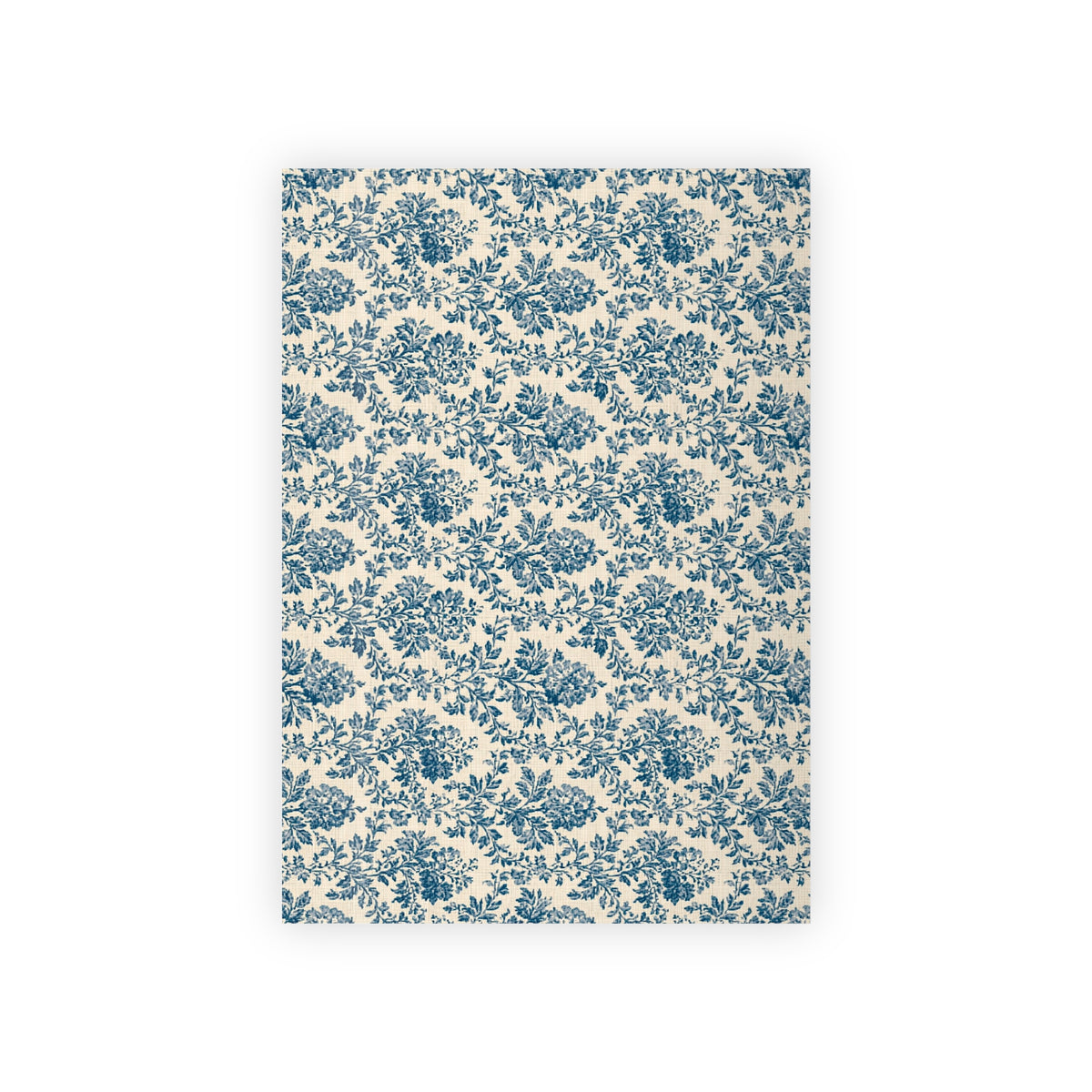 Blue Floral Damask Gift Wrapping Paper Roll