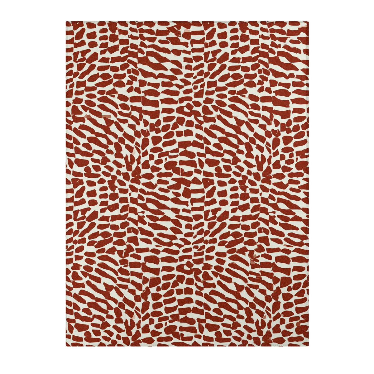 Rust Leopard Print Area Rug | Animal Print Accent Rug