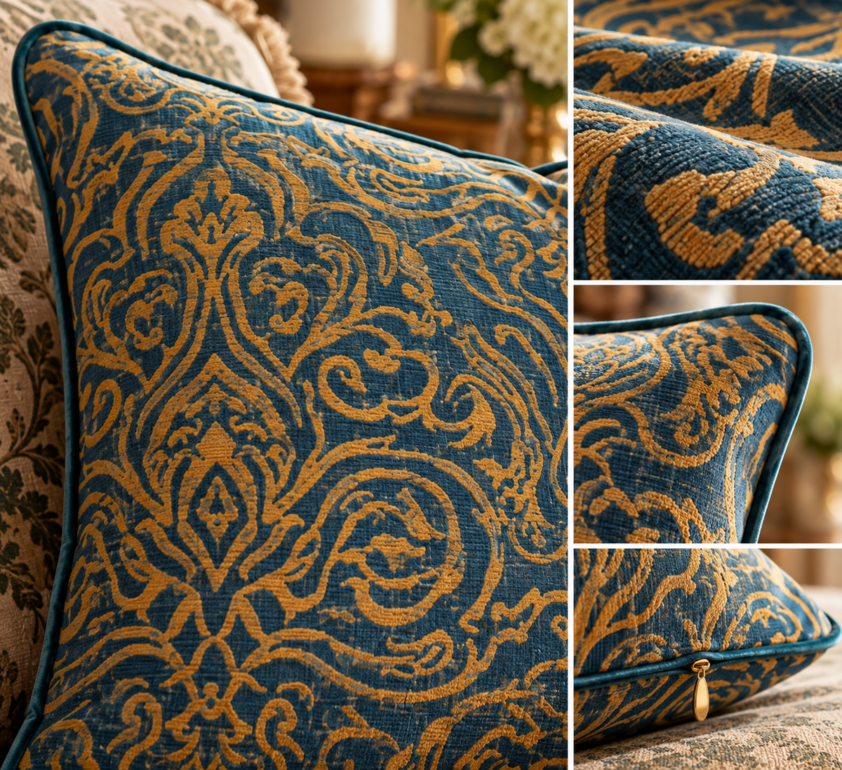 Blair Velvet Cushion | Heritage Decorative Pillow
