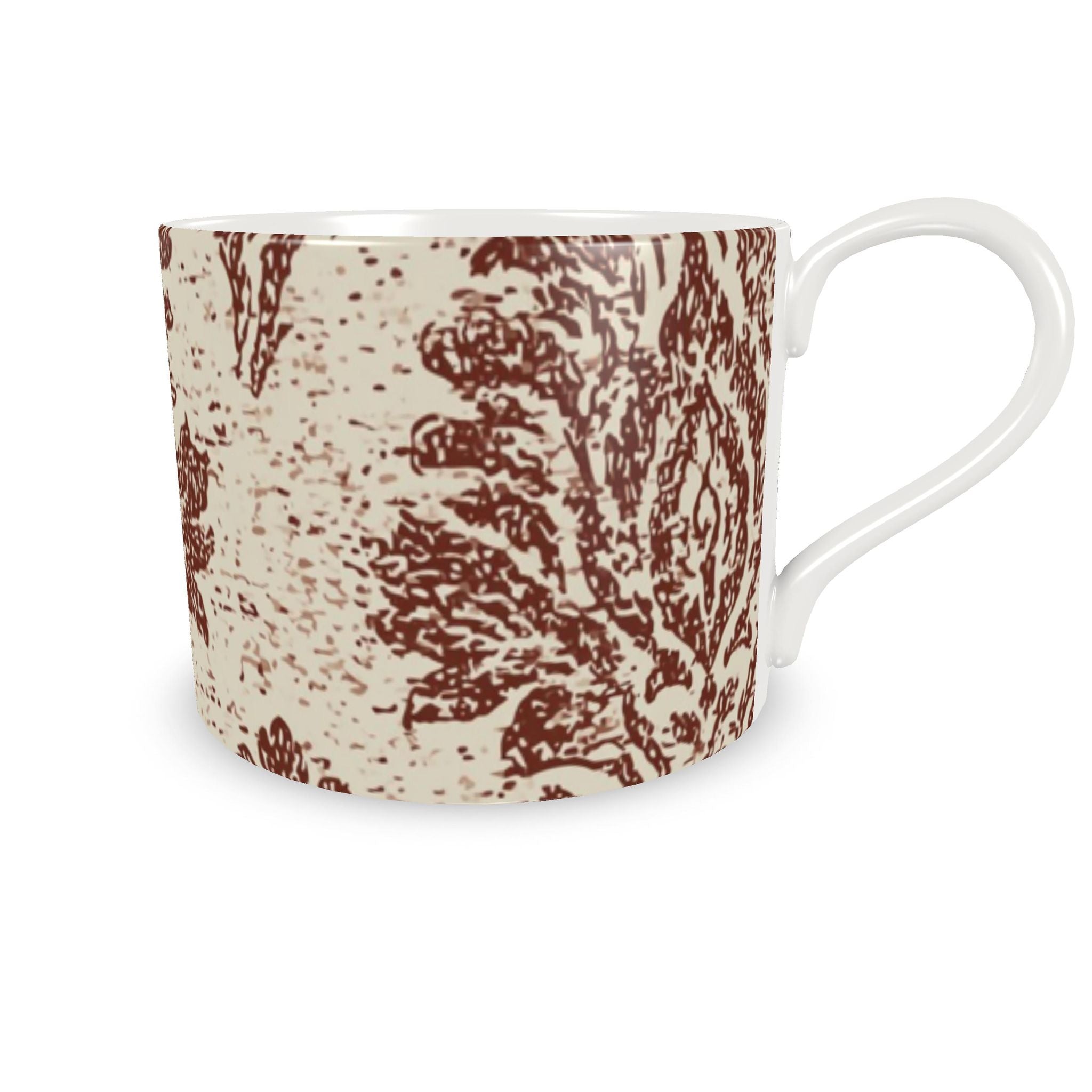 Sienna Damask Cup and Saucer