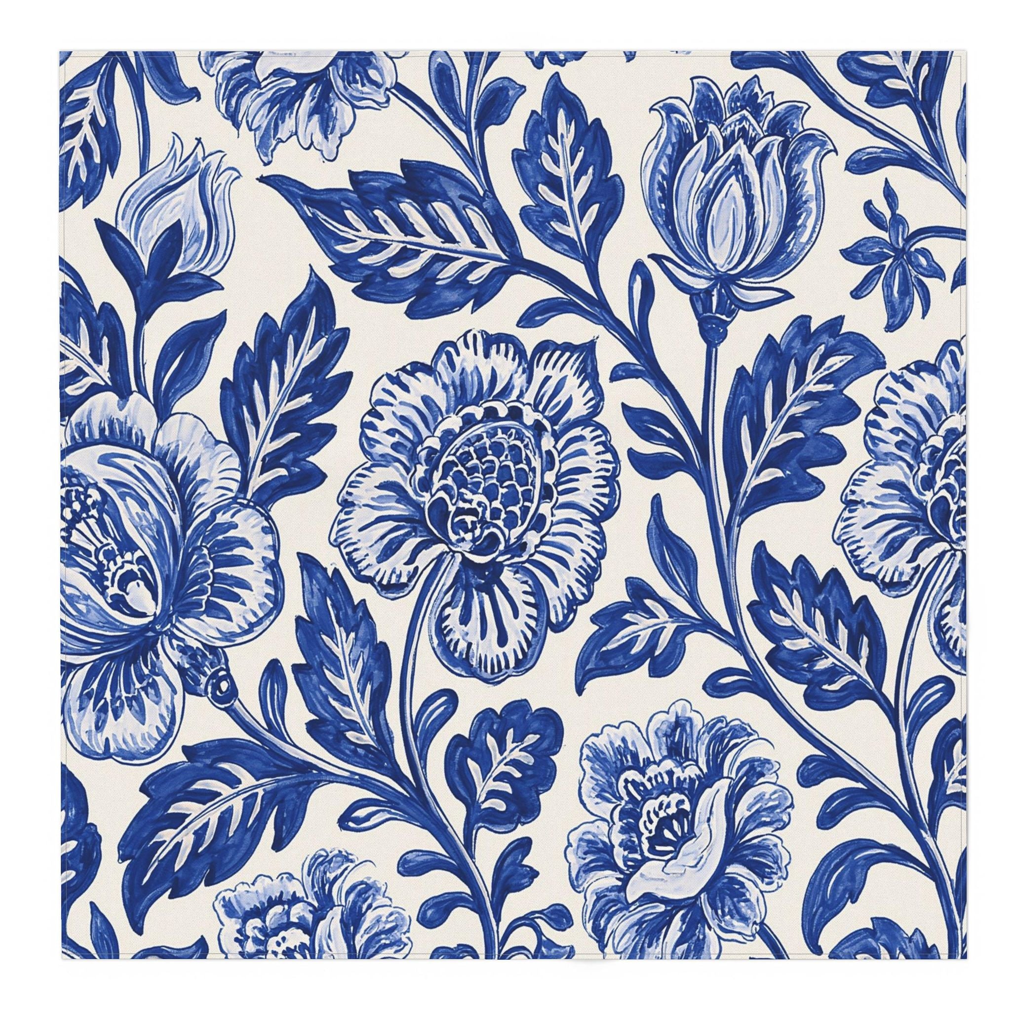 The Cobalt Garden Tablecloth