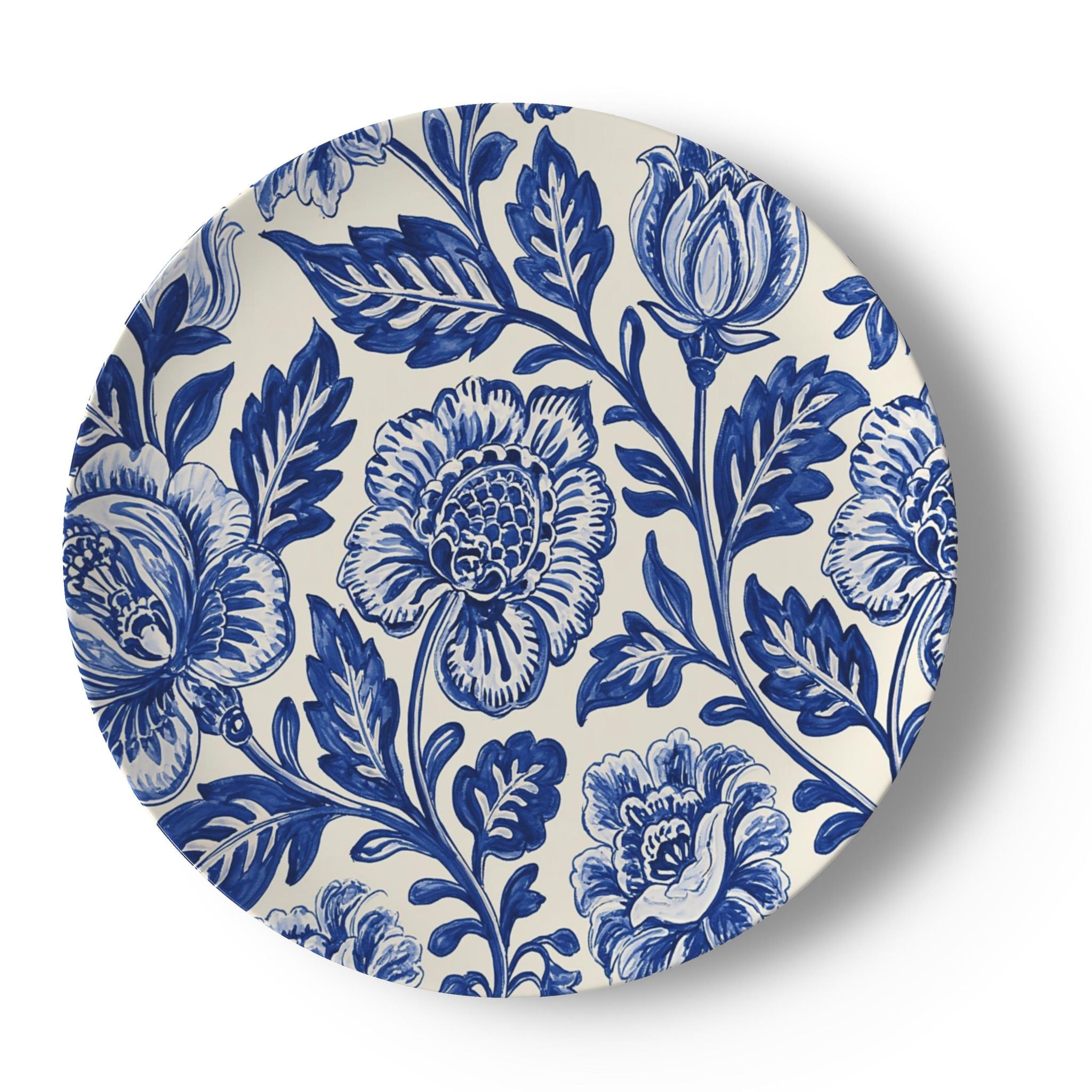 Cobalt Garden China Plates