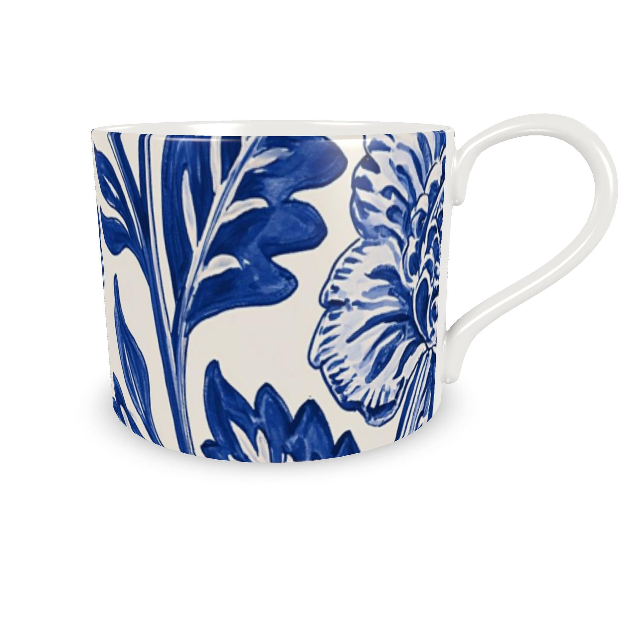 Cobalt Garden Cup and Saucer