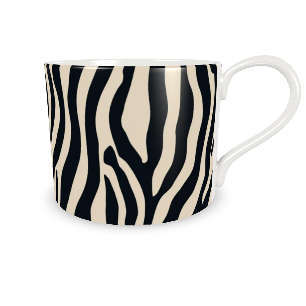 Savanna Noir Zebra Cup & Saucer Set | Coffee Cup Gift