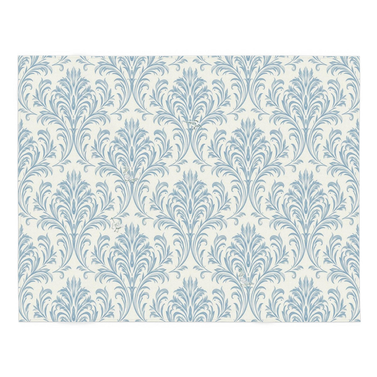 Azure Versailles Damask Tablecloth