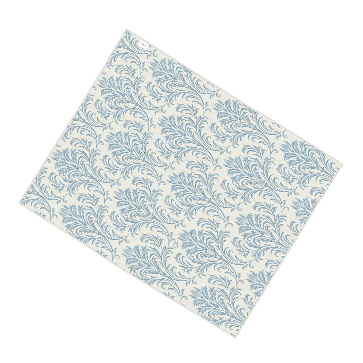 Azure Fleur Damask Towel | Ornamental Floral Bath Towel