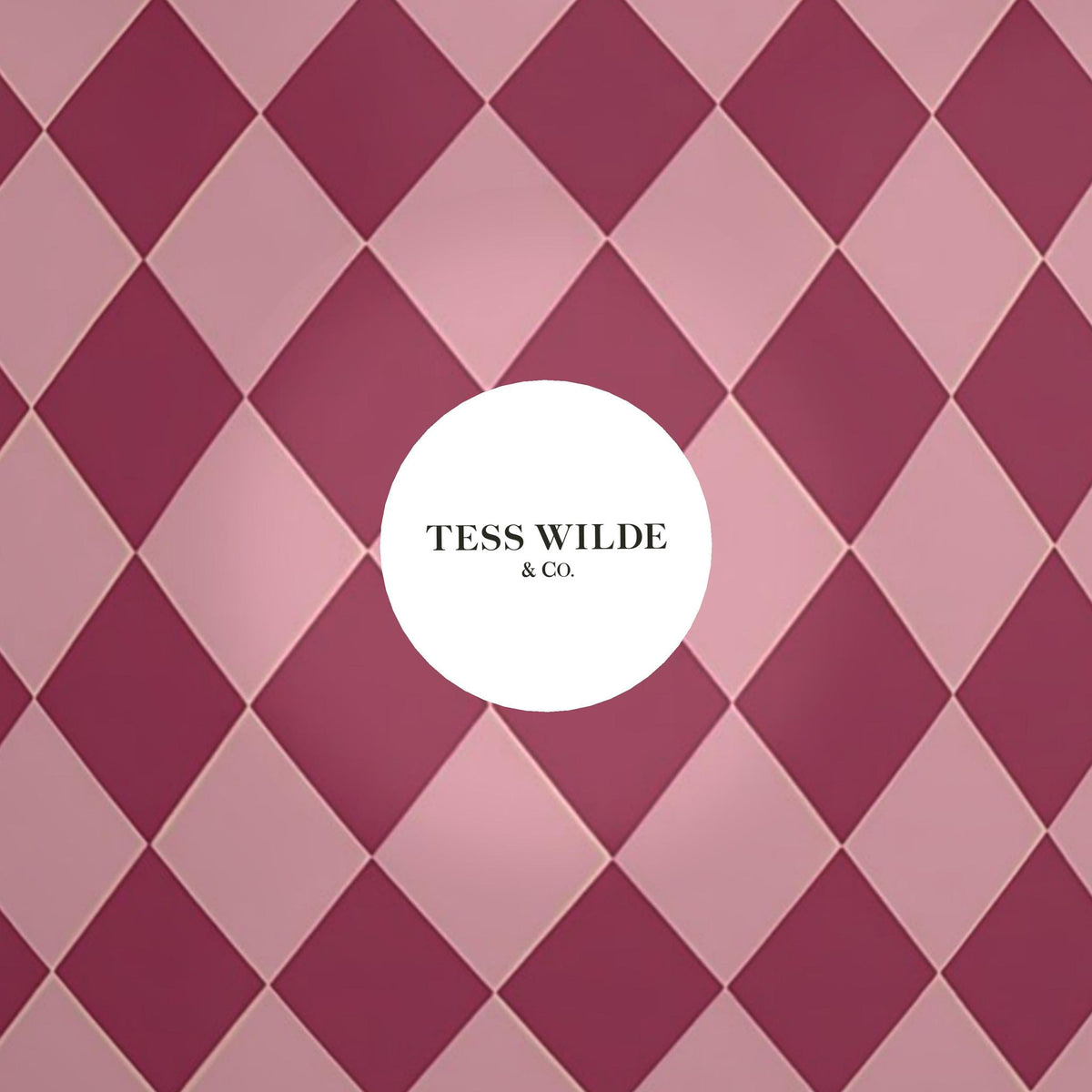 Pink Harlequin Ornamental Bowl