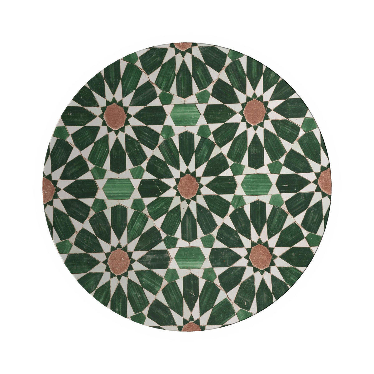 Emerald Zellige Ornamental Bowl, Green Mosaic Decorative Bowl, Mediterranean Home Decor, Moroccan Style Accent Bowl, Luxury Table Decor