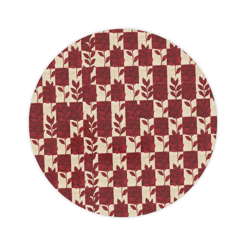 Red Botanical Serving Platter