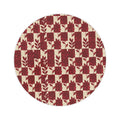 Red Botanical Serving Platter