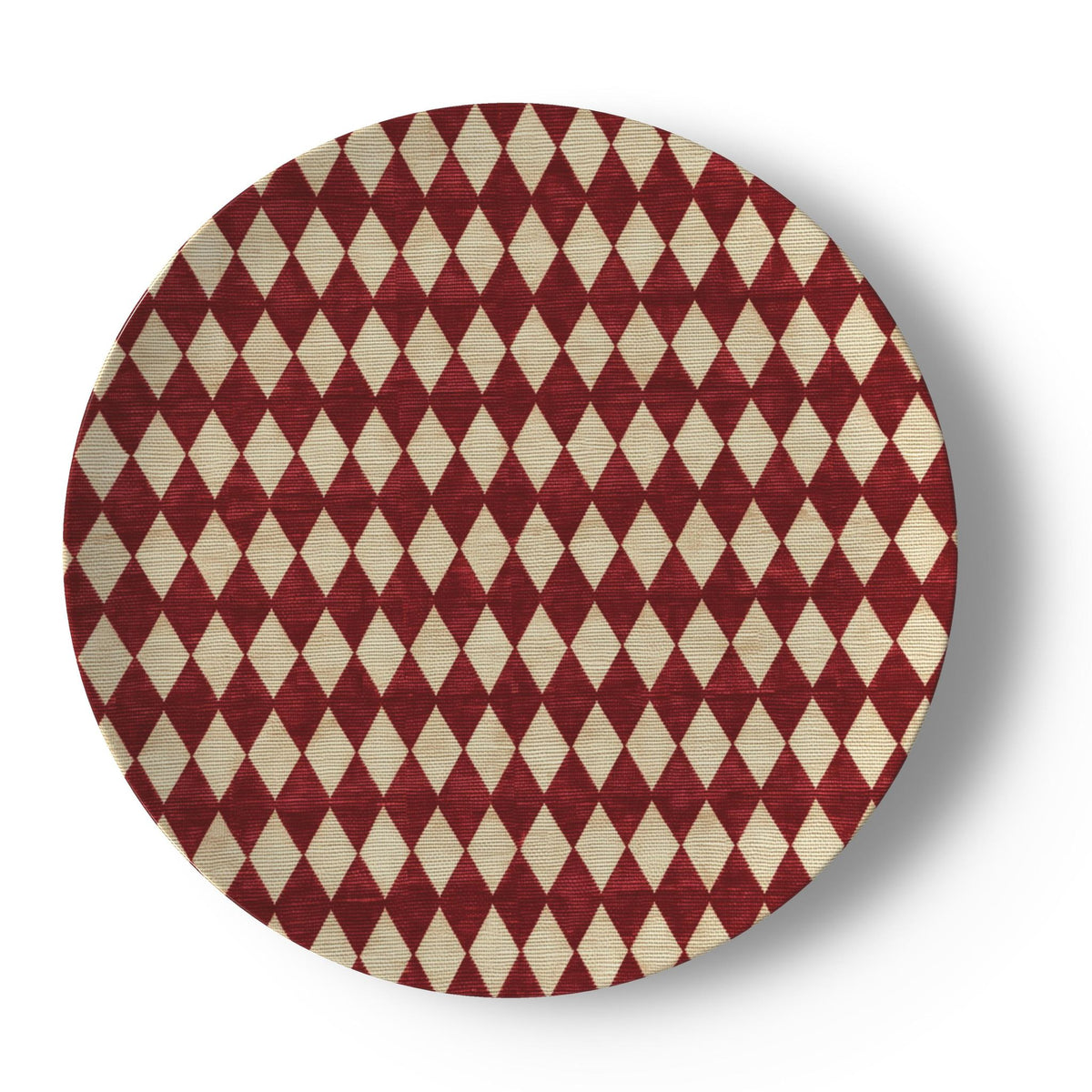 Rouge Harlequin China Plate