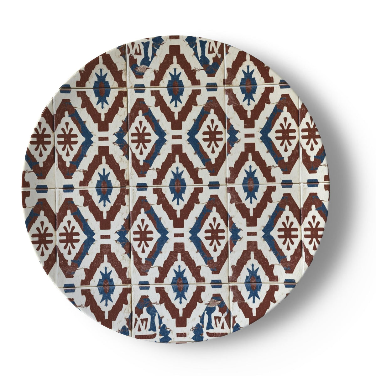 Siena Tile China Plate | Mediterranean Ceramic