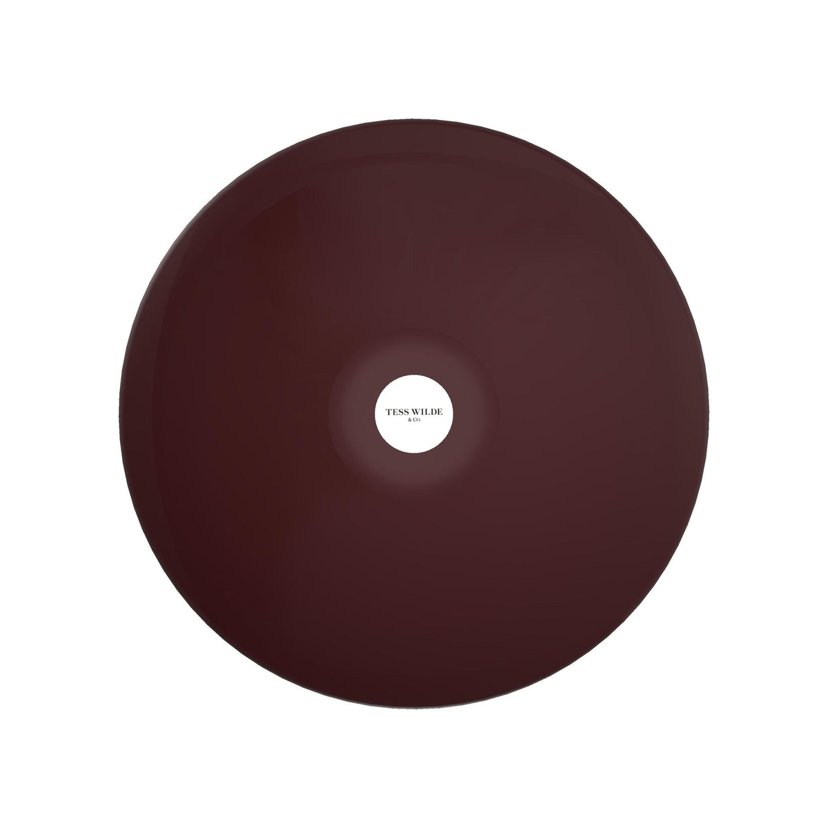 Burgundy Agatha Ornamental Bowl