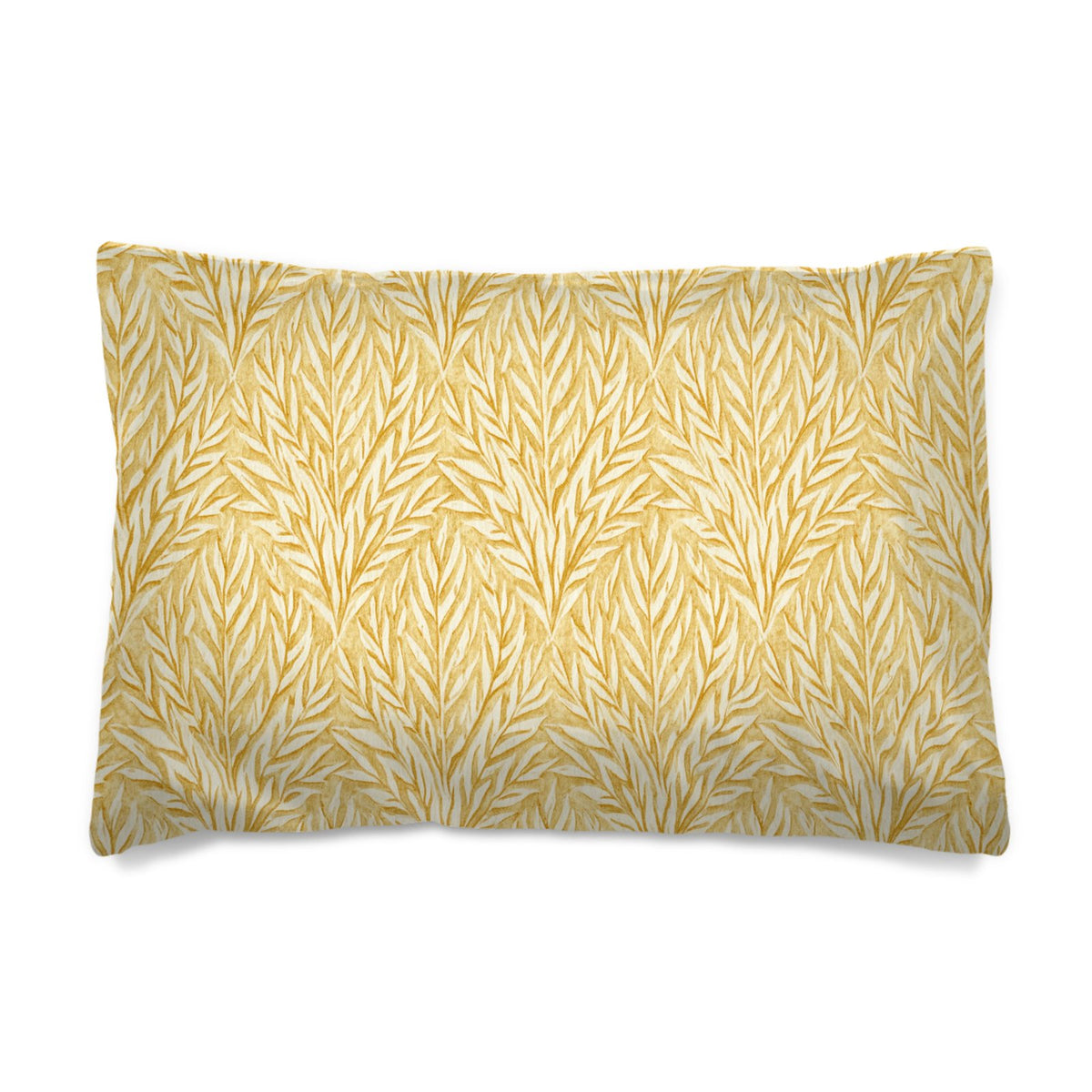 Aurelia Willow 100% Silk Duvet Cover, Golden Botanical Luxury Bedding, Elegant Floral Duvet, European Bedroom Decor, King Bed Cover