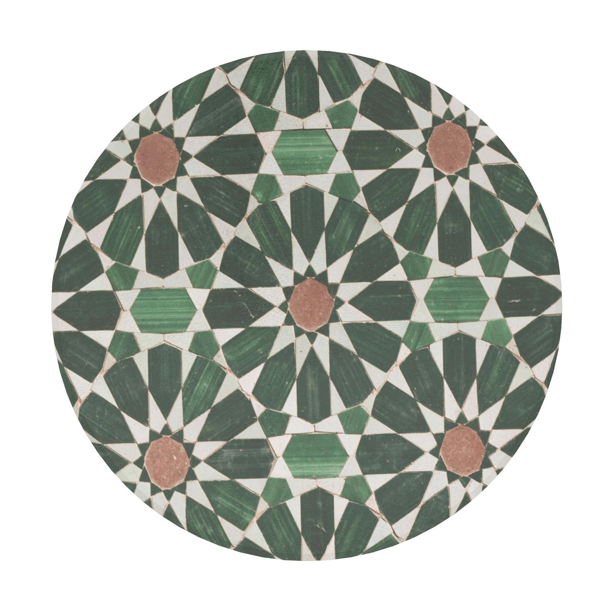 Verde Zellige Ceramic Coaster
