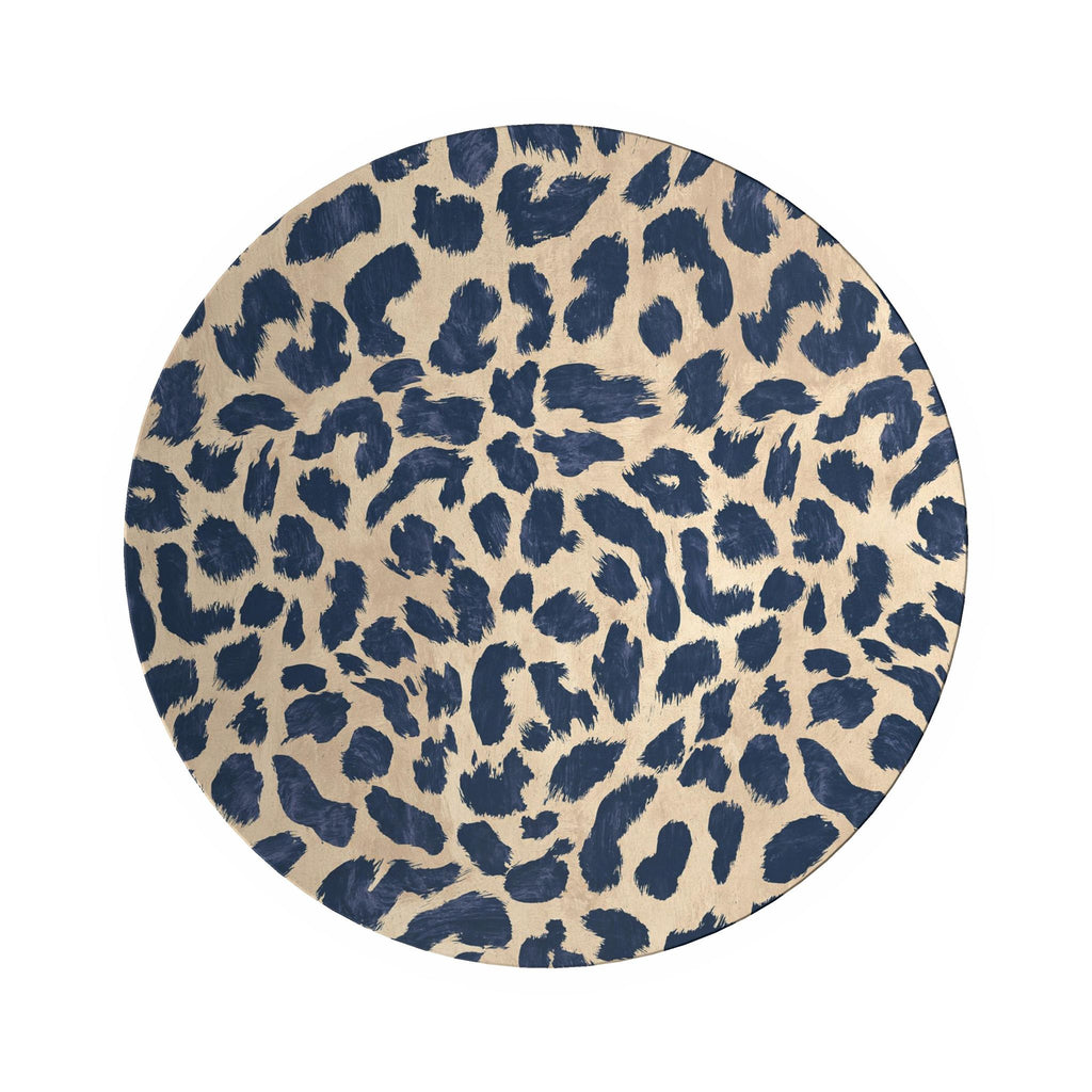 Indigo Leopard Decorative Bowl