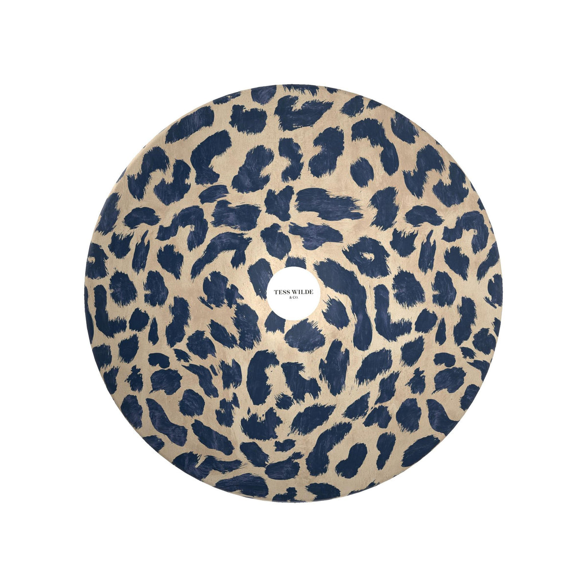 Indigo Leopard Decorative Bowl