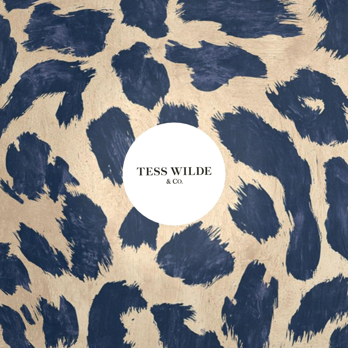 Indigo Leopard Decorative Bowl