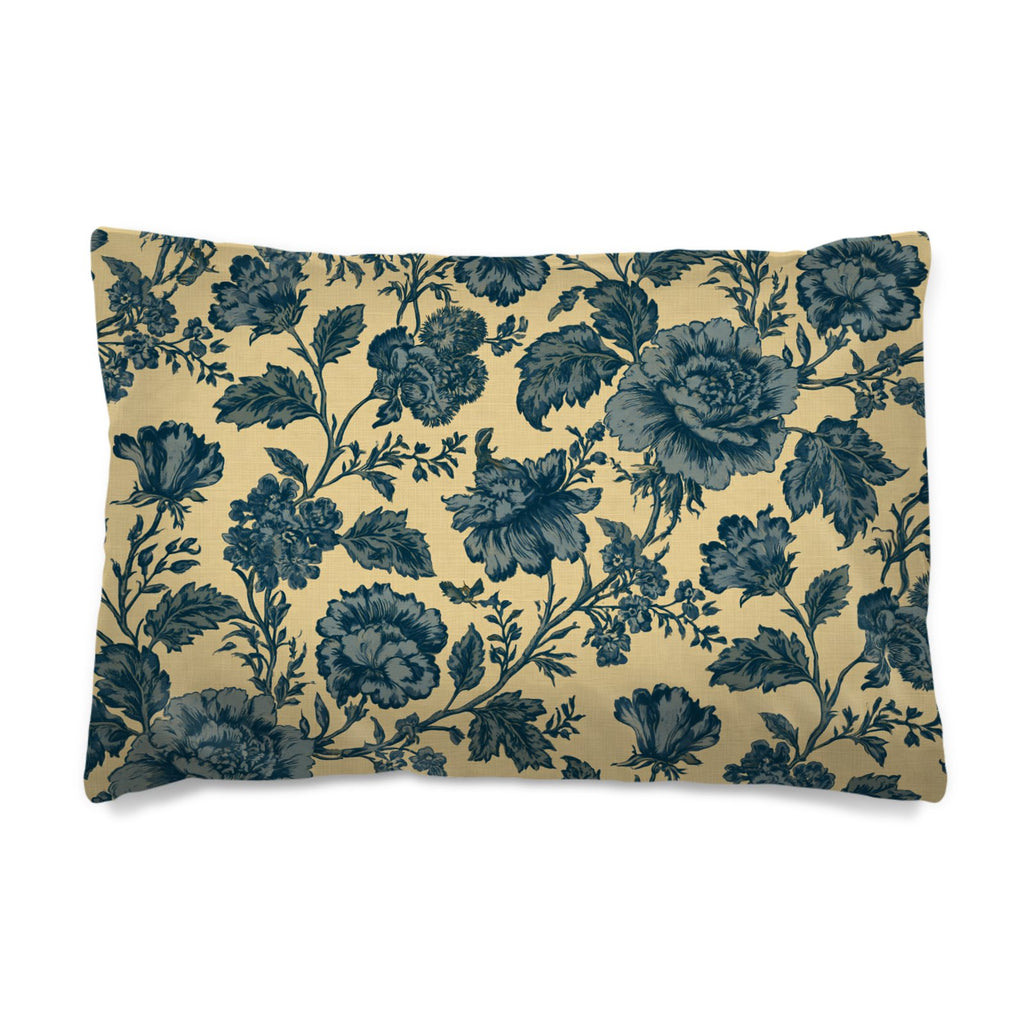 Babe Blue Floral Silk Duvet Cover