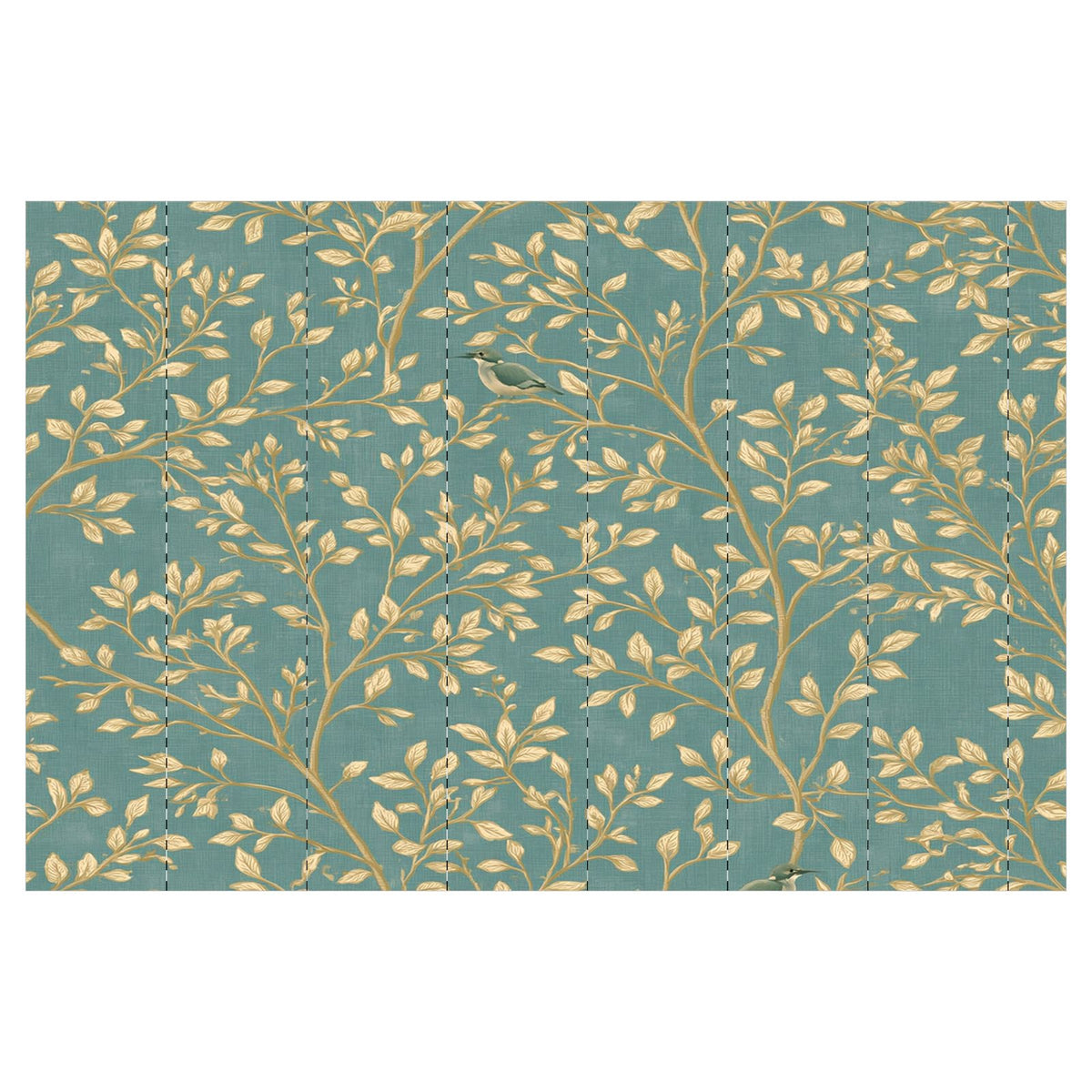 Aurelia Aviary Wallpaper | Teal Botanical Bird Wallpaper | English Country Luxury Wallpaper | Vintage Chinoiserie Wall Decor