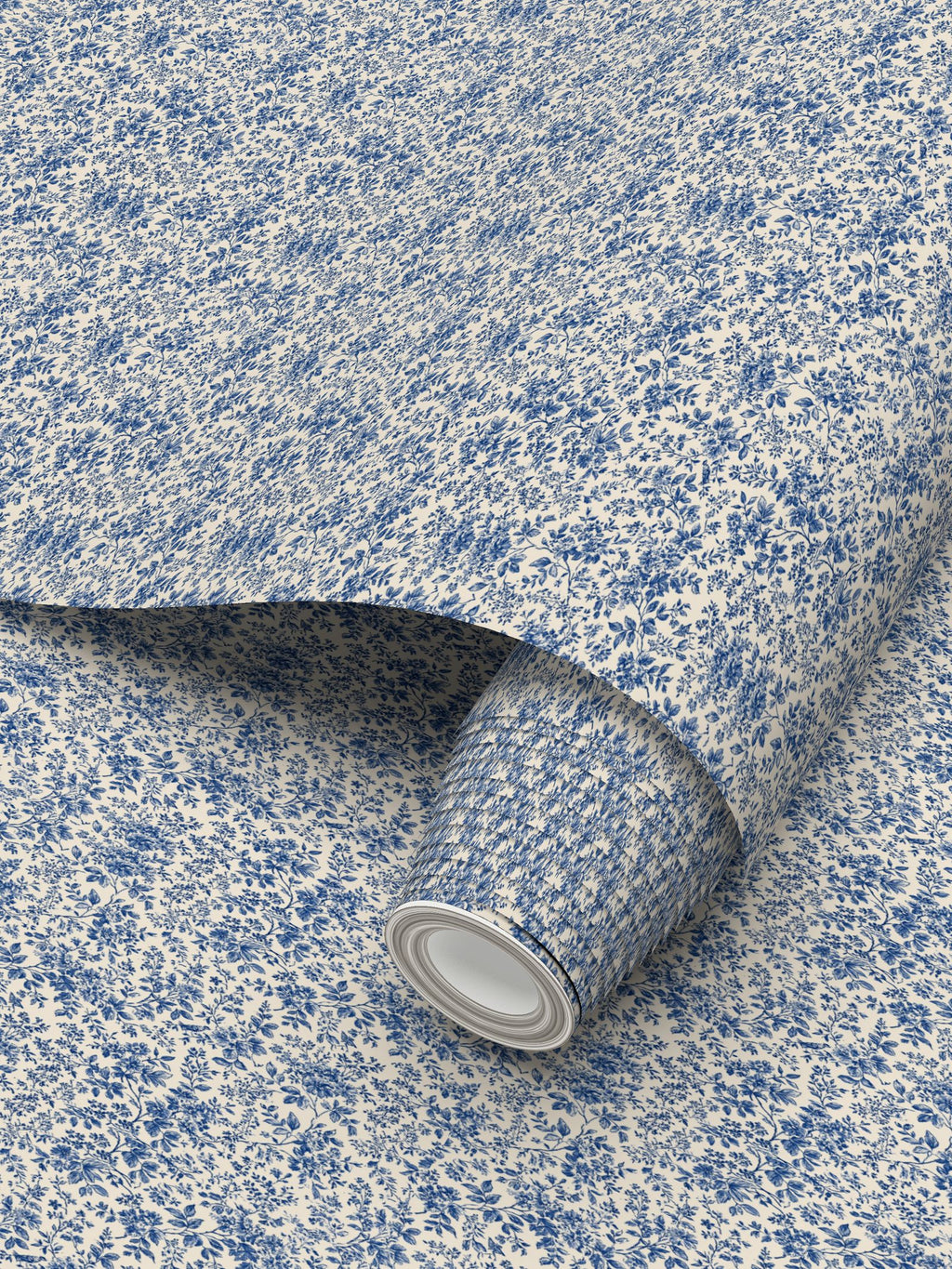 Château Bleu Botanical Wallpaper