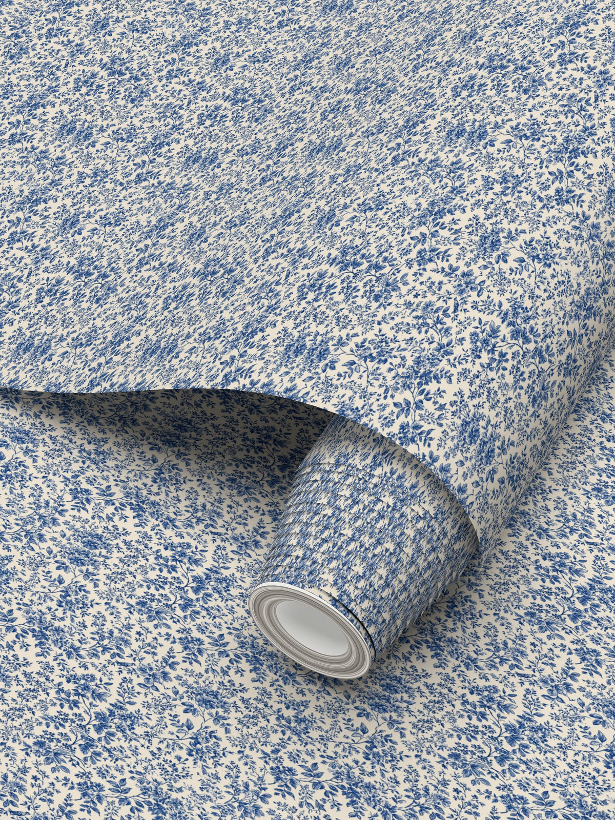 Château Bleu Botanical Wallpaper