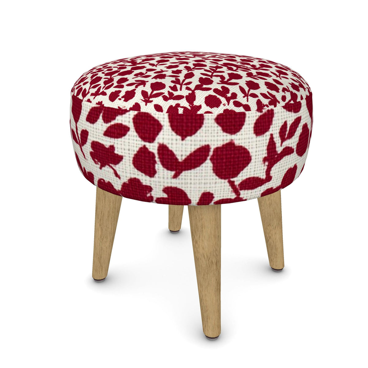 The Red Meadow Floral Ottoman