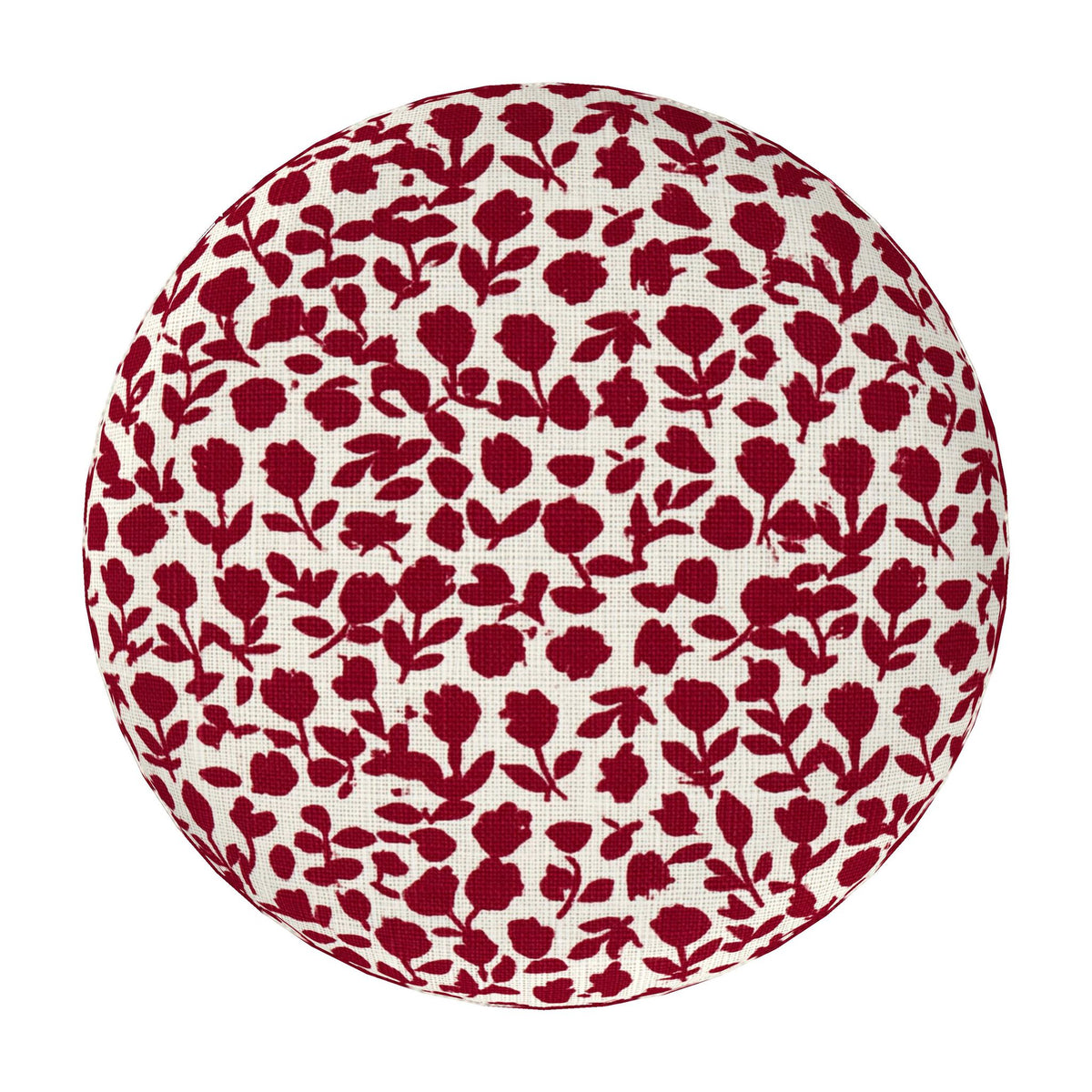 The Red Meadow Floral Ottoman