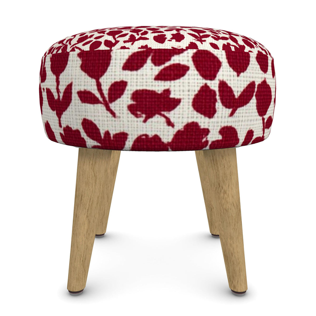 The Red Meadow Floral Ottoman
