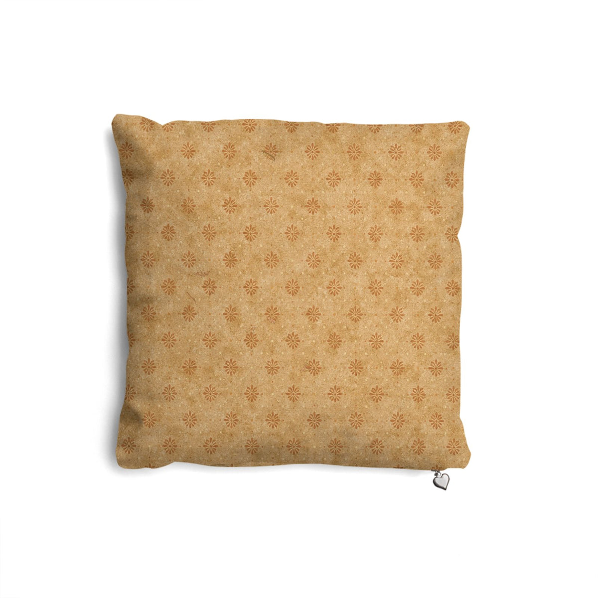 Marigold Heirloom Suede Throw Pillow | 12x12