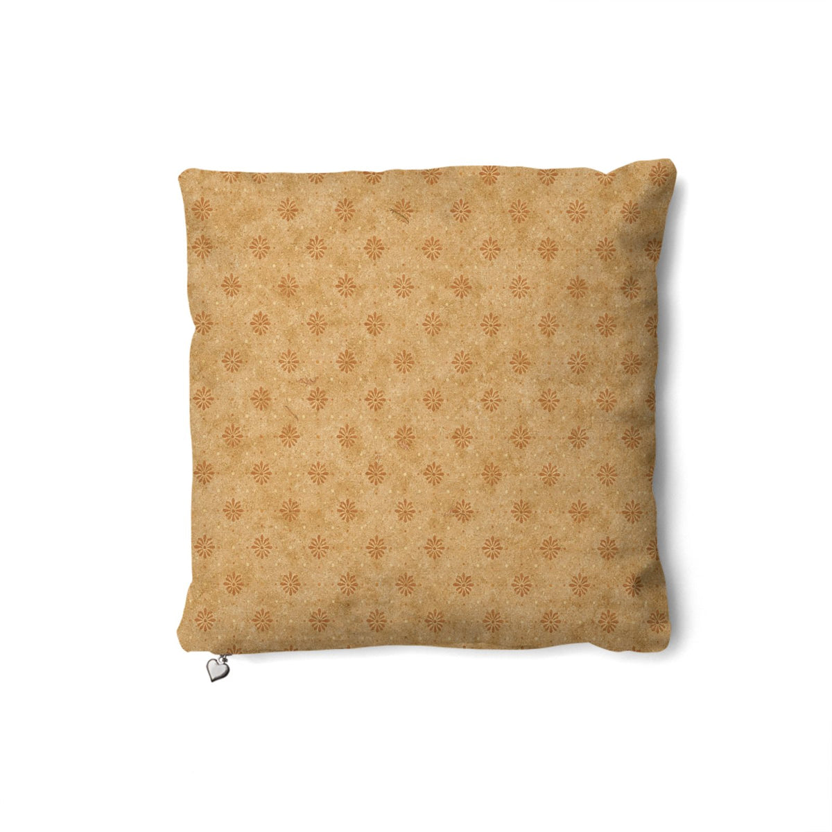 Marigold Heirloom Suede Throw Pillow | 12x12