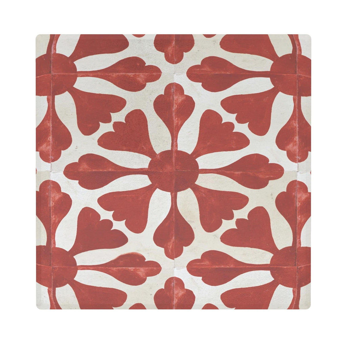 Rosalie Ceramic Coaster | Vintage Floral Tile