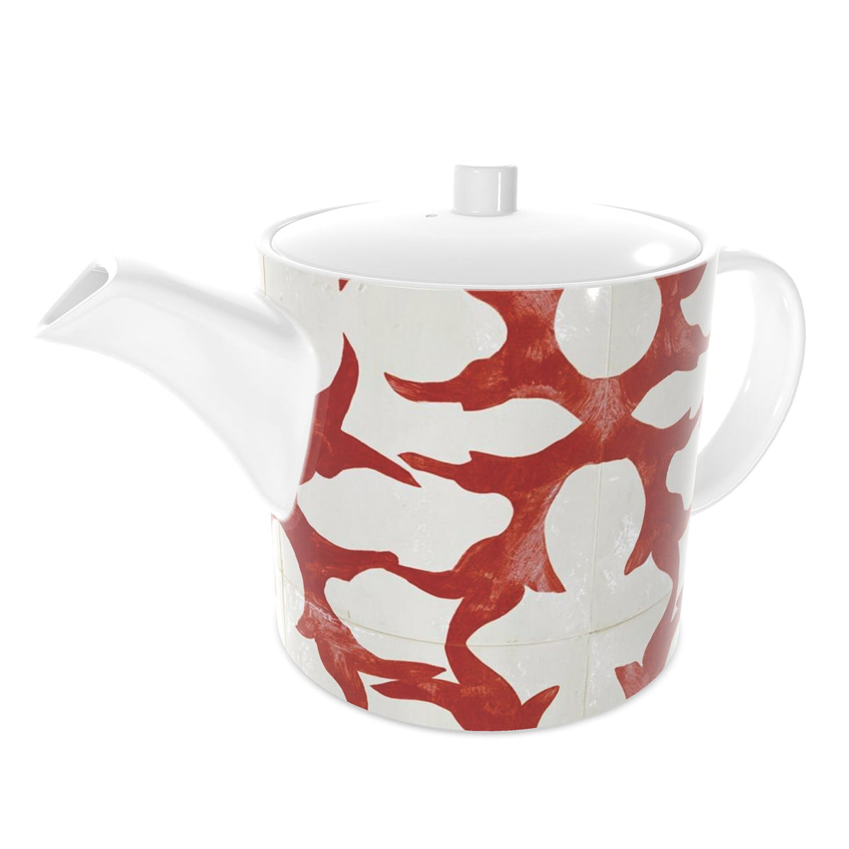 Rosso Corallo Bone China Teapot