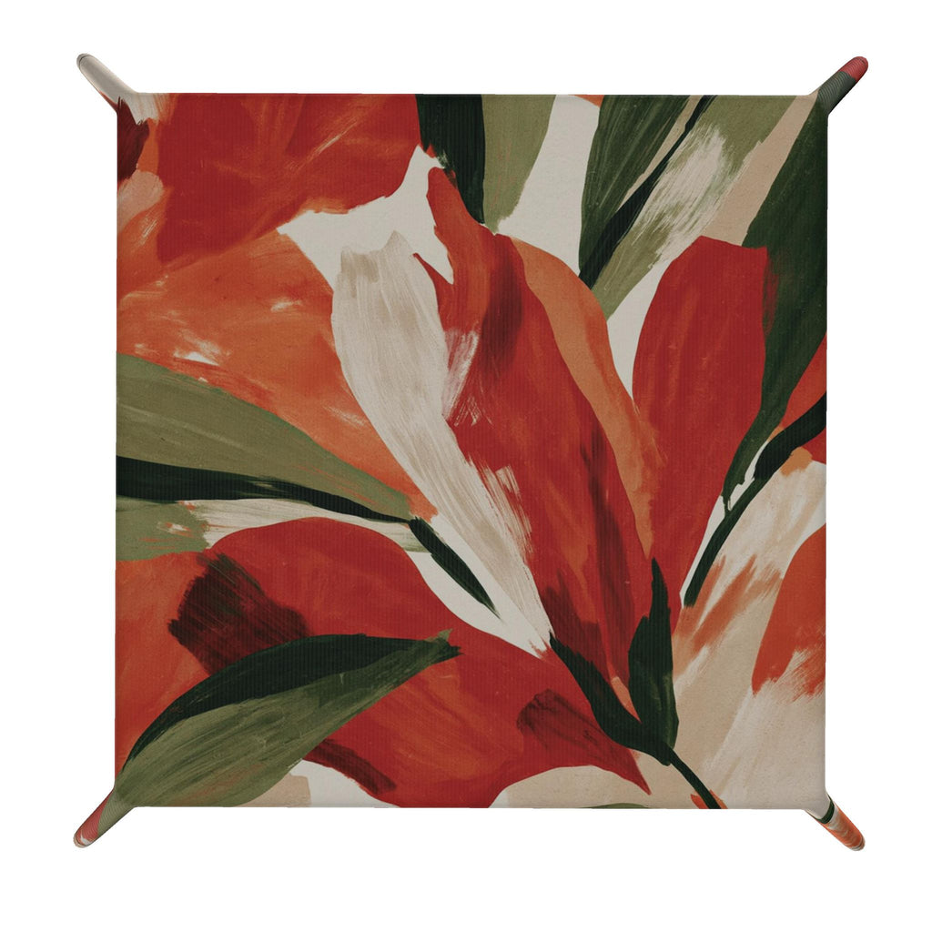 Sienna Bloom Leather Trinket Tray