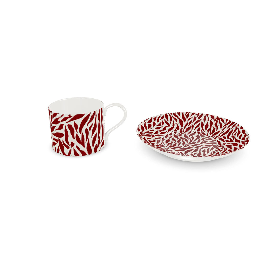 Rosso Fiorentino Cup & Saucer | Italian Inspired Tableware