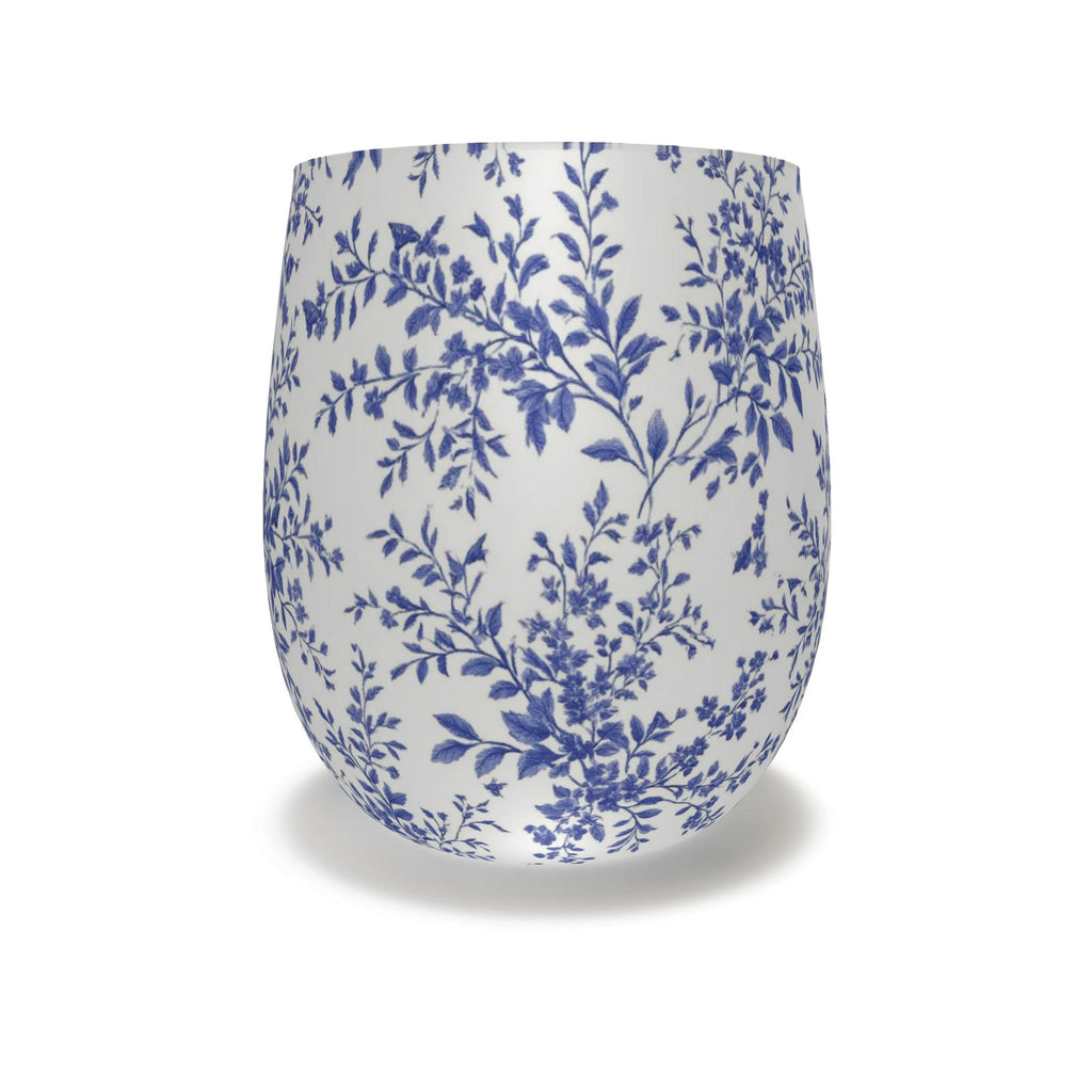 Blue Willow Garden Water Glass
