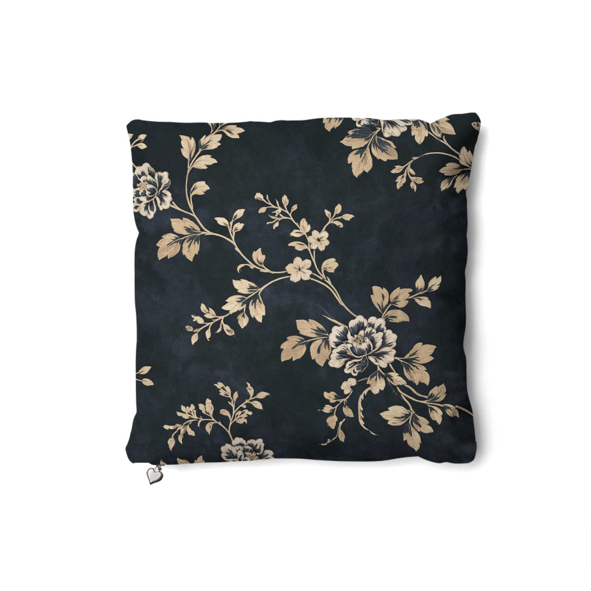 Evelyn Midnight Floral Suede Vision Pillow