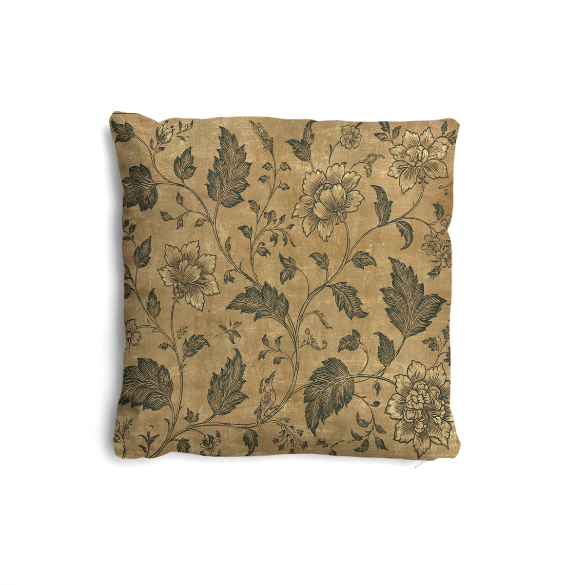 Ainsley Botanical Ochre Suede Vision Pillow