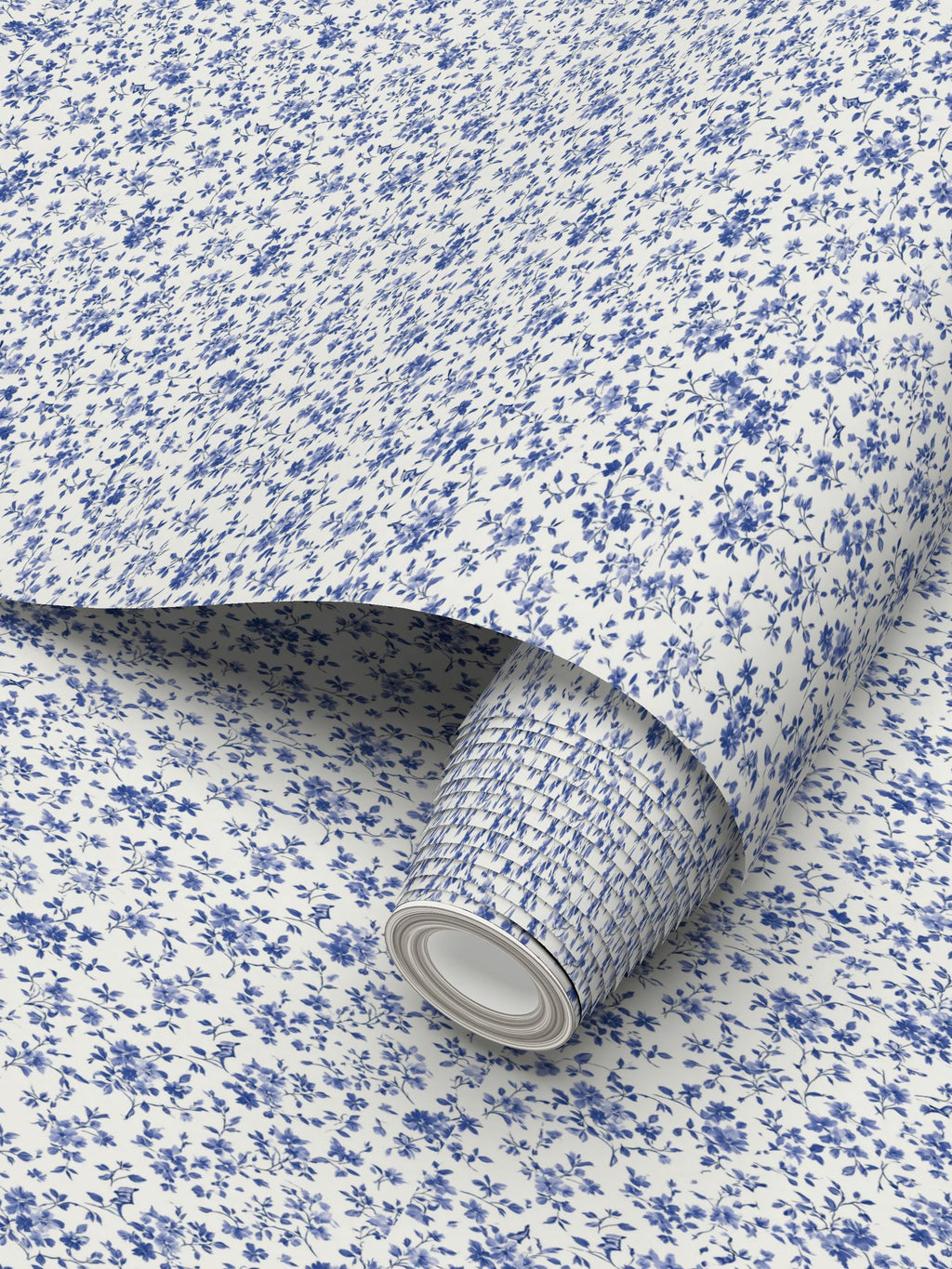 Cecily Blue Botanical Wallpaper