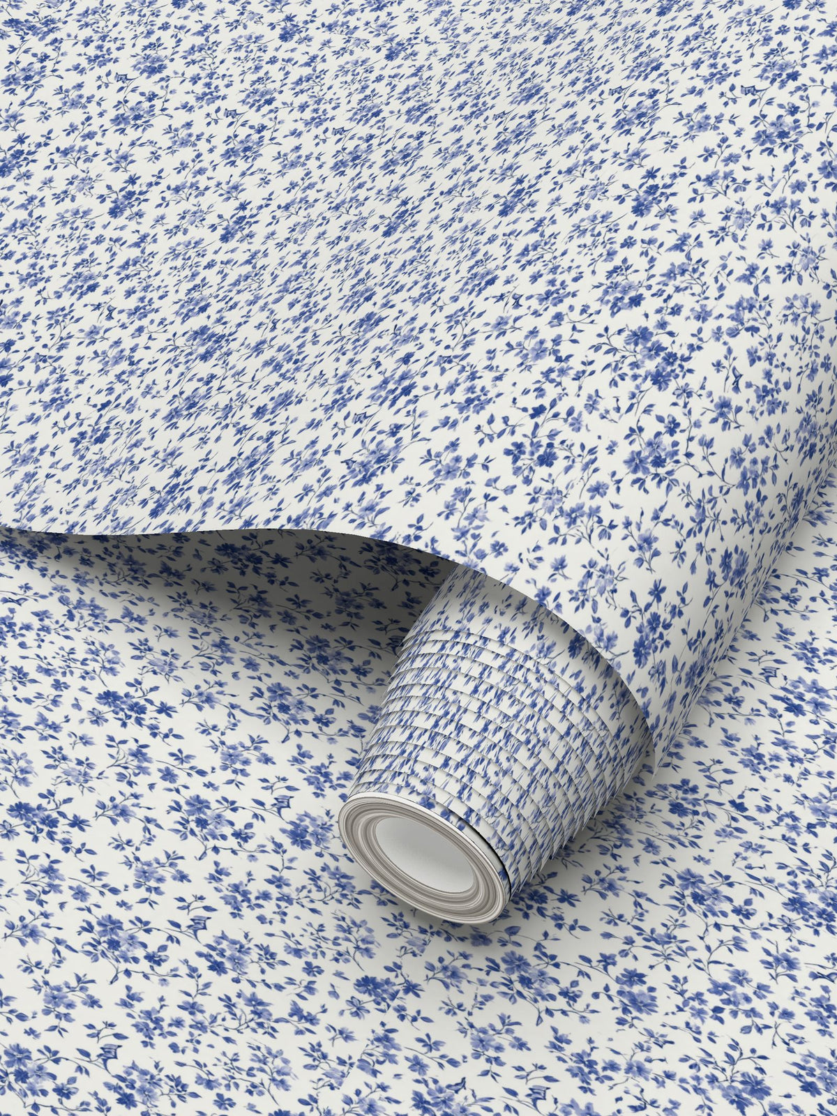 Cecily Blue Botanical Wallpaper
