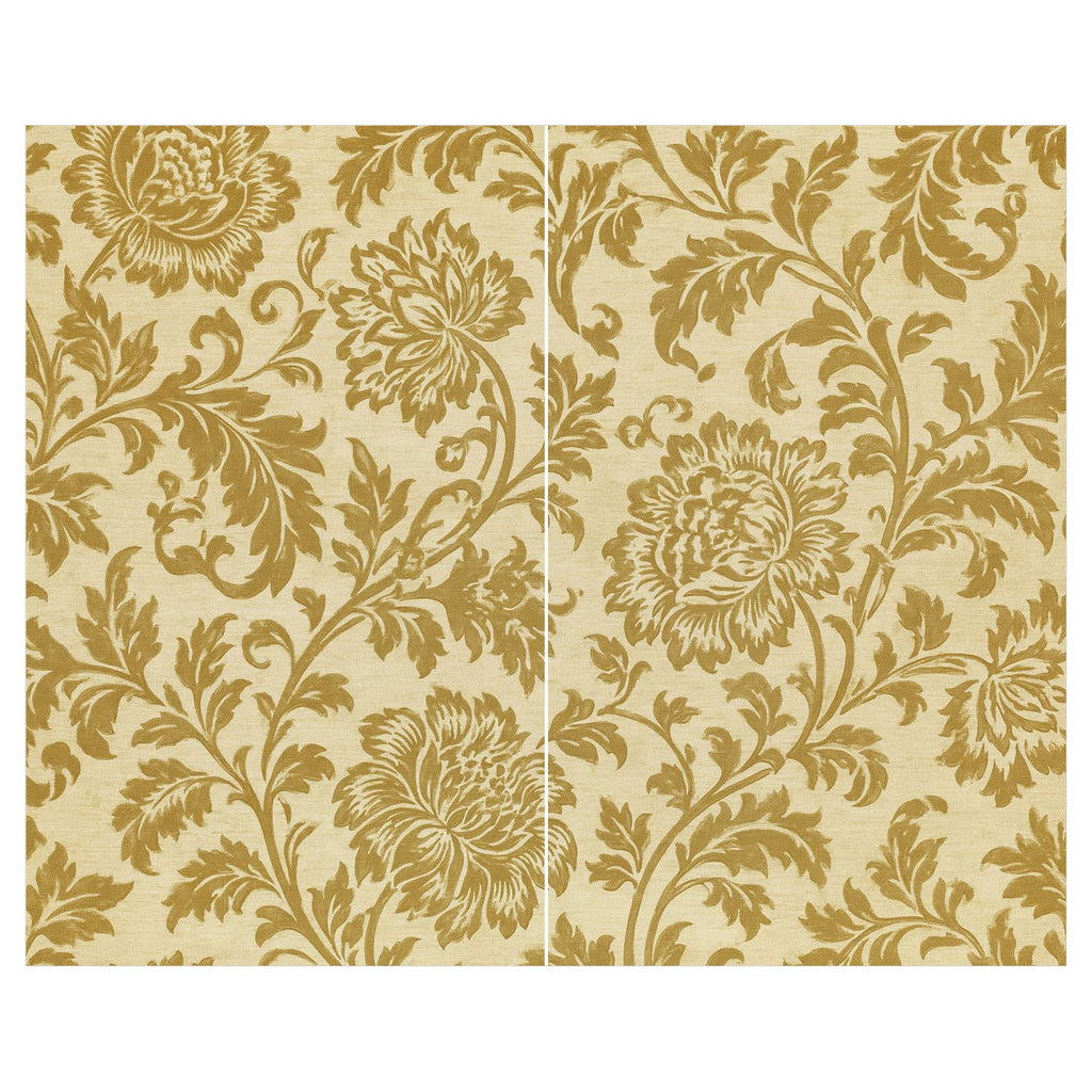 Amelia Chenille Curtains – Interlined Floral Pair, 104”W × 84”L